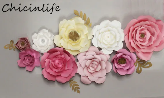 Chicinlife 1 шт. 30 см/40 см сделай сам искусственные бумажные цветы фон для свадебной