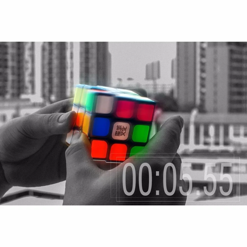 D-FantiX Moyu Aolong V2 3x3 speed Cube 3x3x3 волшебный куб головоломка игрушка Черная усовершенствованная версия