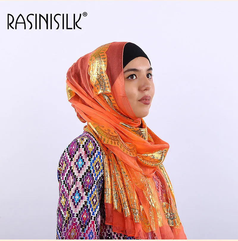Мусульманский Хиджаб scarfNew шарфы исламские женские головные шарфы фабричные прямые шелковые жаккардовые женские головные шарфы оптом