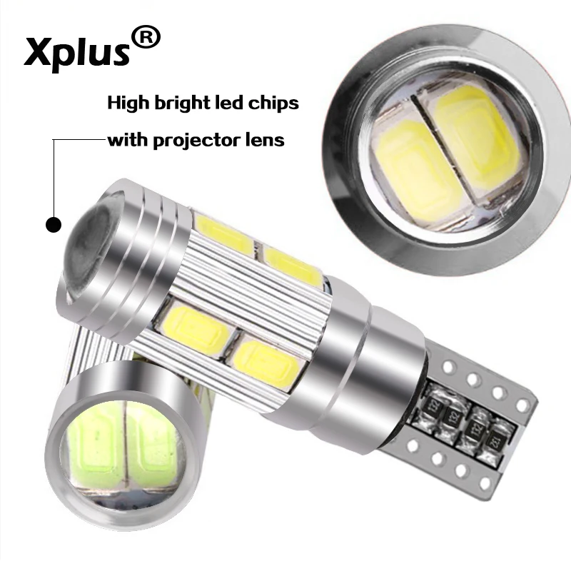 Xplus 10 шт. T10 10SMD Canbus 5630 Светодиодные Габаритные огни освещение номерного знака