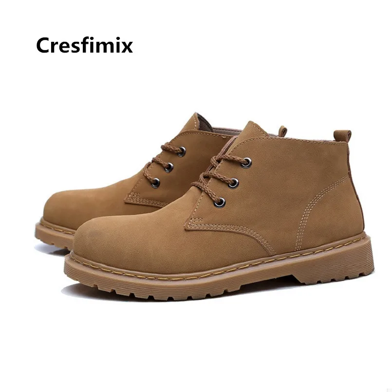 Cresfimix Chaussures Masculines/мужские модные коричневые туфли высокого качества на шнуровке