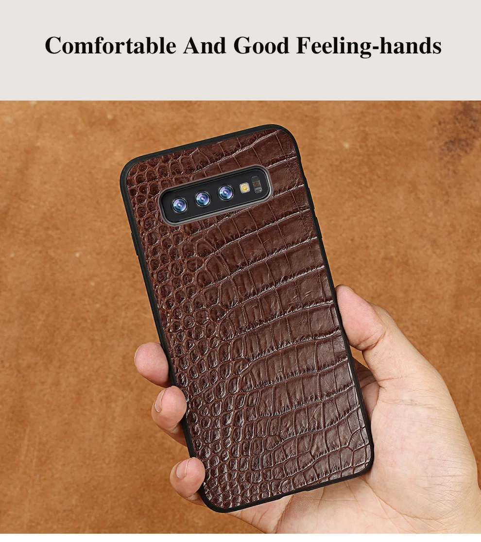 Роскошный чехол из натуральной крокодиловой кожи для samsung Galaxy s10, 9, 8, 7, 6 plus, противоударный чехол-накладка для samsung Note 8, 9, a50