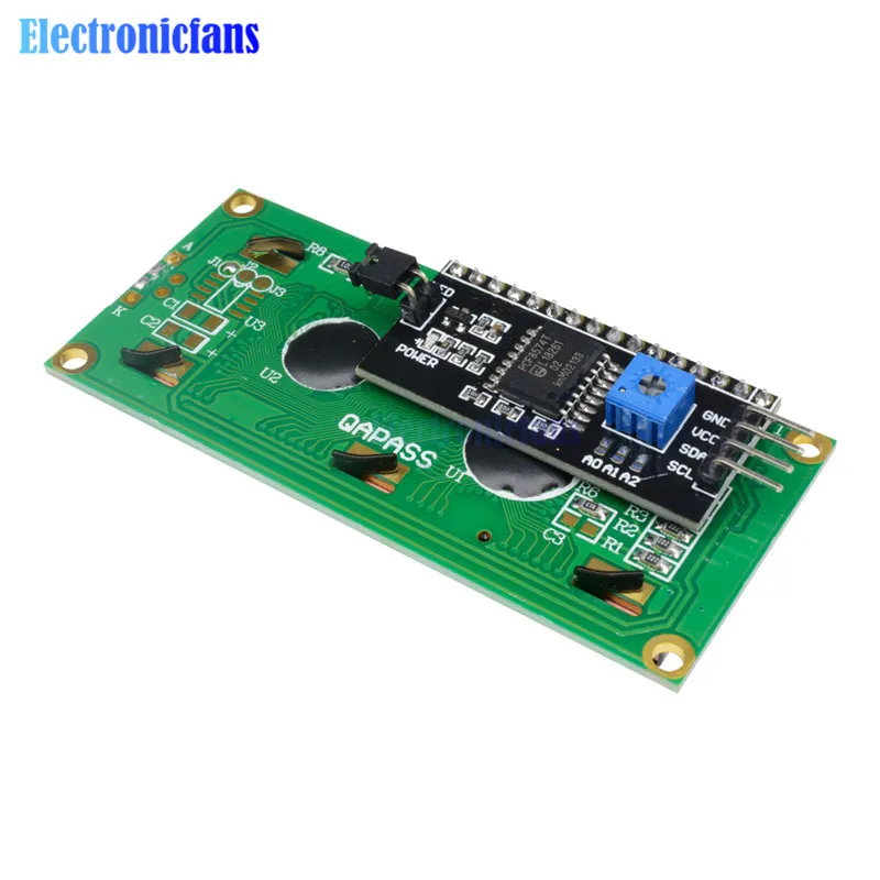 Модуль ЖКД синий зеленый экран IIC I2C интерфейс 1602 16*2 LCD 5 В для arduino UNO R3 Mega2560 LCD1602