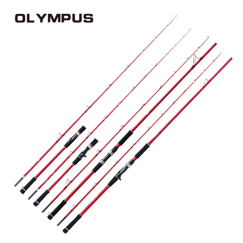 Ecooda olympus морской катер Удочка OSCB II спиннинговое литье 1,25 м 1,43 м 1,6 м 1,8 м 2.1M2.4 M2.7M40-120# красный серебристый