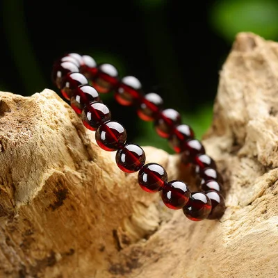 

Natural garnet bracelet 7a wine red woman crystal birthday jewelry