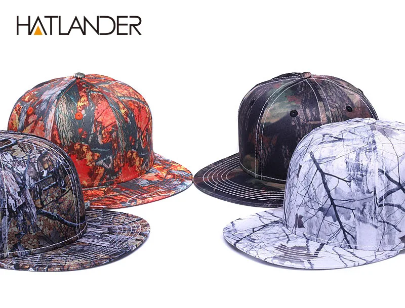 HATLANDER, полноразмерные бейсболки с печатью, 6 панелей, облегающие бейсболки, Молодежные крутые хип-хоп кепки, уличная Солнцезащитная шапка
