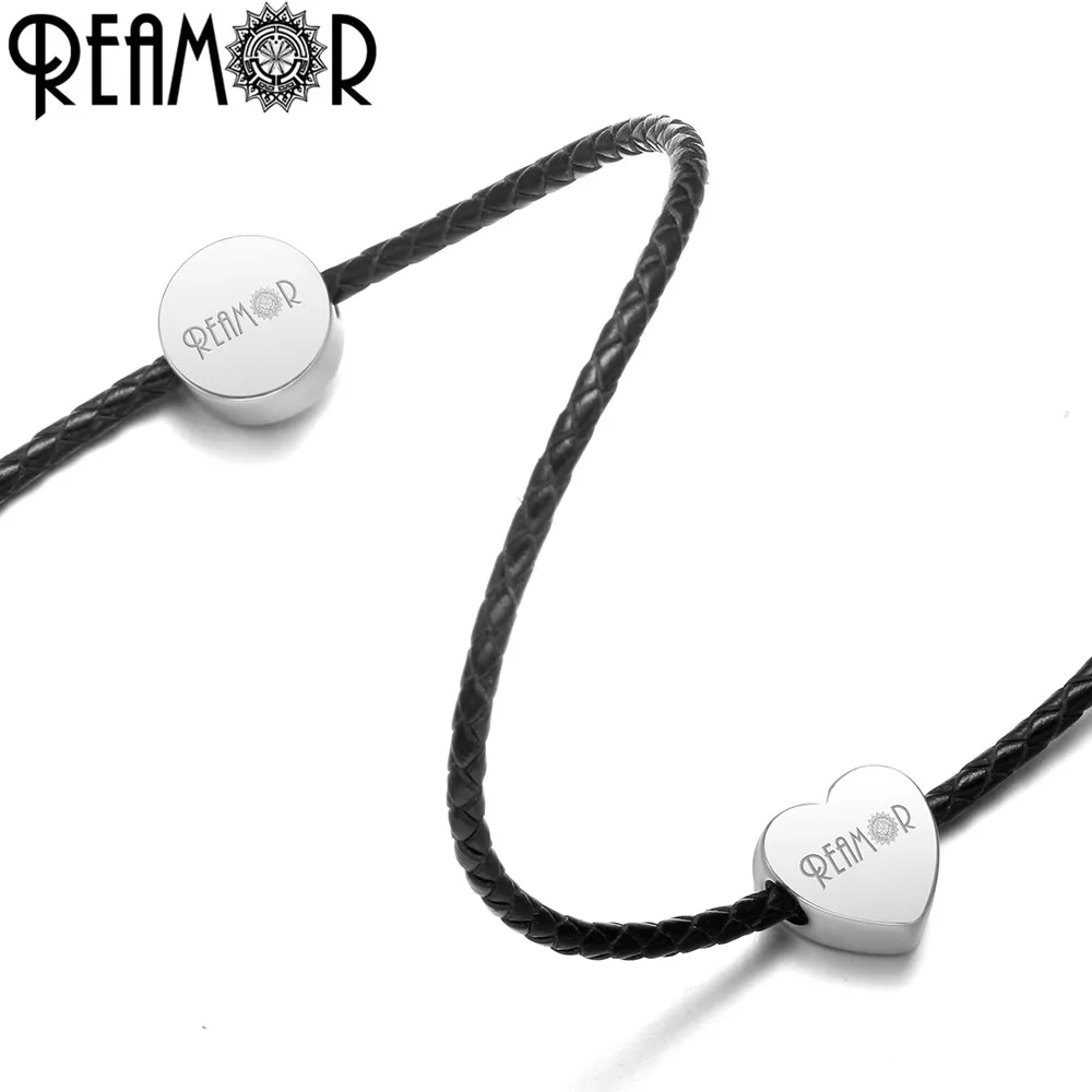 REAMOR, 5 шт., 316L, нержавеющая сталь, пустые, сердце, круглые бусины, индивидуальный логотип, любовь, металлические бусины для изготовления ювелирных изделий, браслет, сделай сам, бусины