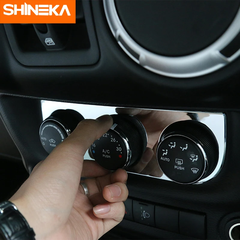 Наклейки для автомобиля SHINEKA внутренние переключатели кондиционера панели