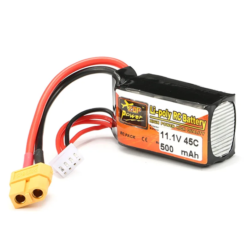 Литий-полимерный аккумулятор ZOP мощность 11 1 Вт 500 мАч 45C 3 s lipo XT60 Plug для модели RC |