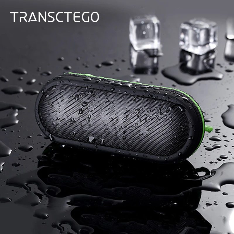 Водонепроницаемая Bluetooth Колонка TRANSCTEGO портативная беспроводная мини колонка с