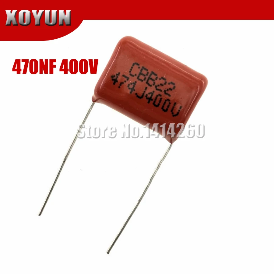 10 шт. 400V474J 0 47 мкФ Pitch 15 мм 470NF 400 В 474 CBB полипропиленовый пленочный