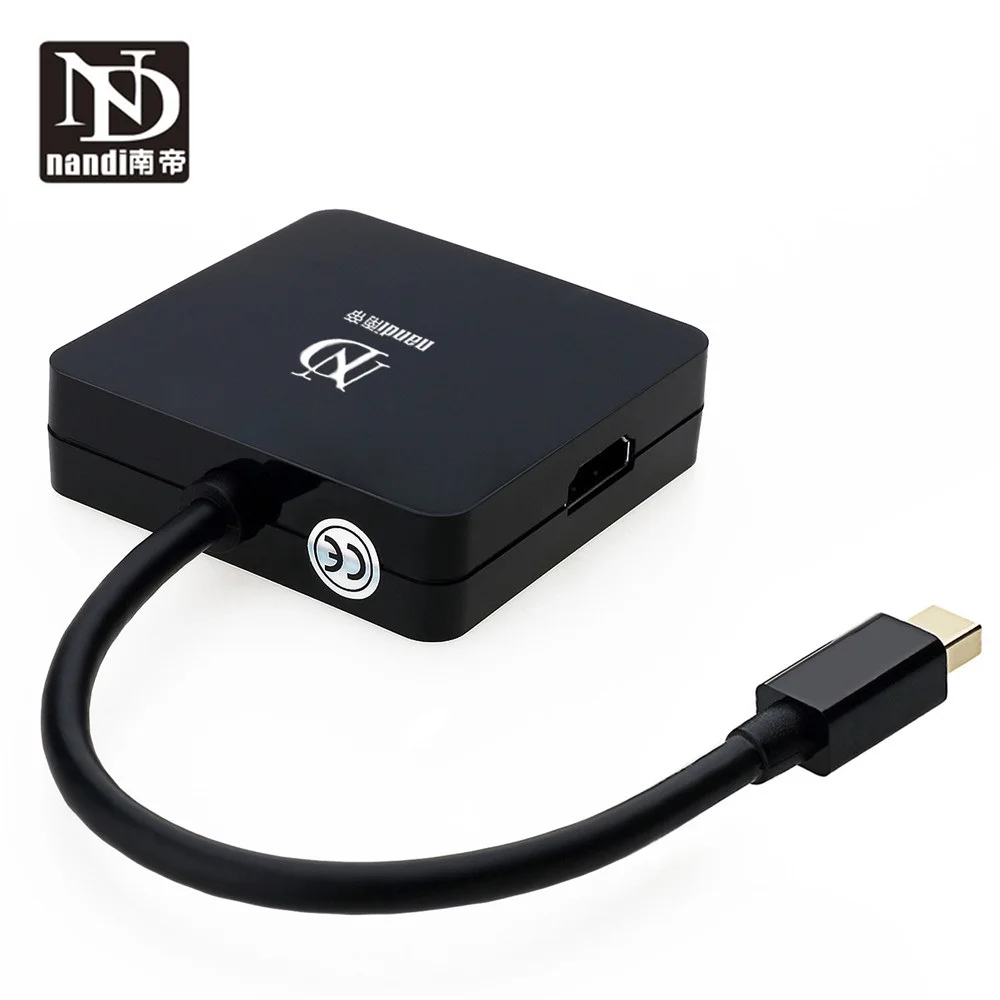 Адаптер thunderbolt 2 hub mini display Port to hdmi DVI VGA многопортовый HDTV конвертер для MacBook pro Mac book air