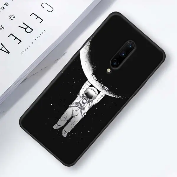 003 Мягкий чехол для Oneplus 7 7 Pro 6 6T силиконовый чехол для телефона для Oneplus 7 7Pro черный чехол из ТПУ с мультяшным космонавтом - Цвет: 003