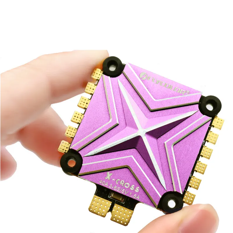 Flycolor X cross 4 в 1 40A 3 6 S Blheli_32 32 бита 5 В/1.5A BEC бесщеточный ESC для радиоуправляемого