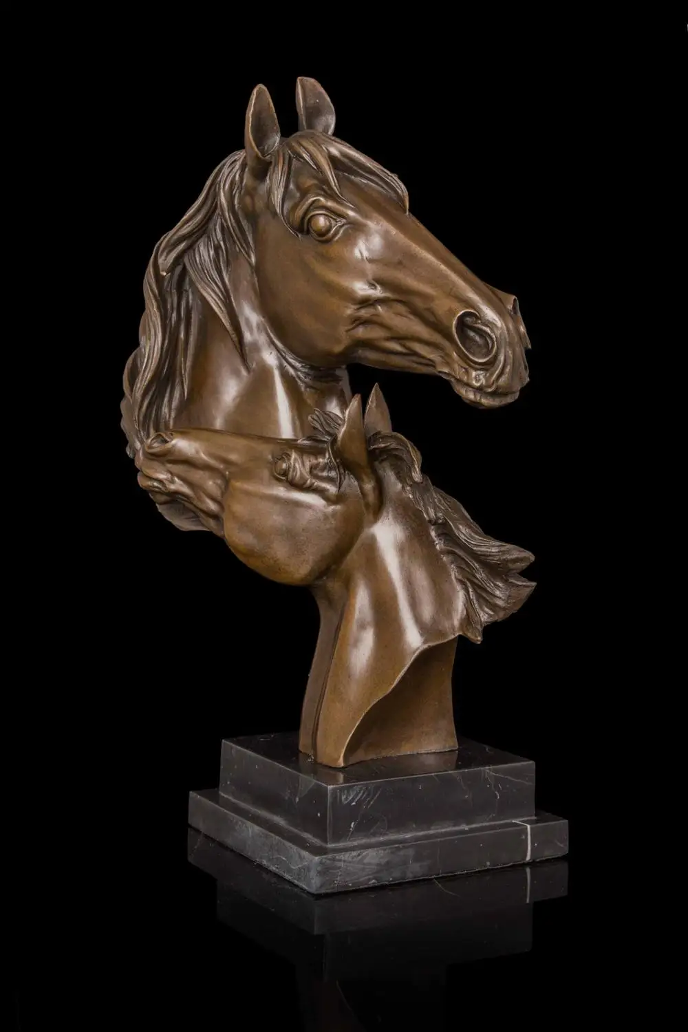 

Голова искусства ремесла медь Подарочная лошадь двойной знак зодиака лошадь Медь Бронза ремесла DW-009