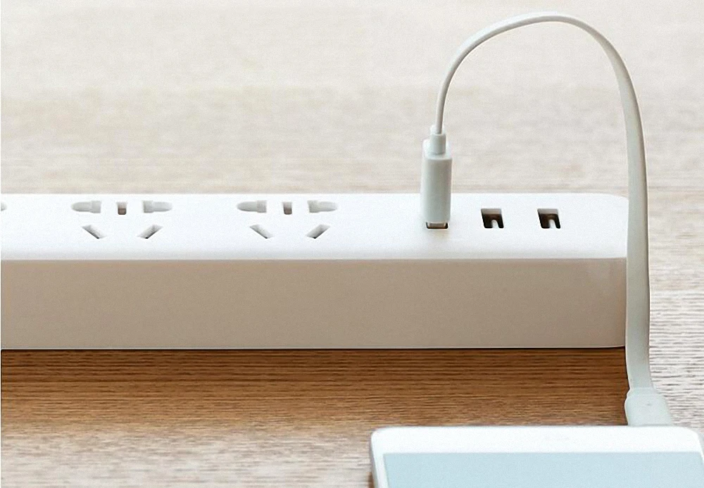 100% оригинальная умная электрическая розетка Xiaomi 3USB 1 87 м портативные