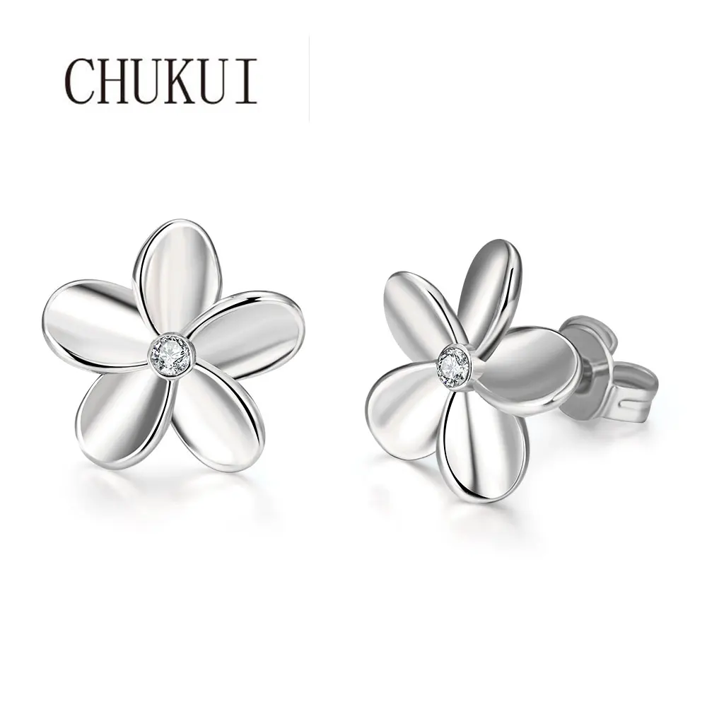 CHUKUI Ali Express минималистичные модные ювелирные изделия женские цветочные серьги