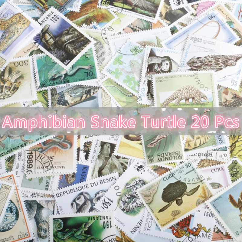 20 шт. почтовые штампы для амфибий змеи черепахи ящерицы|Штампики| |