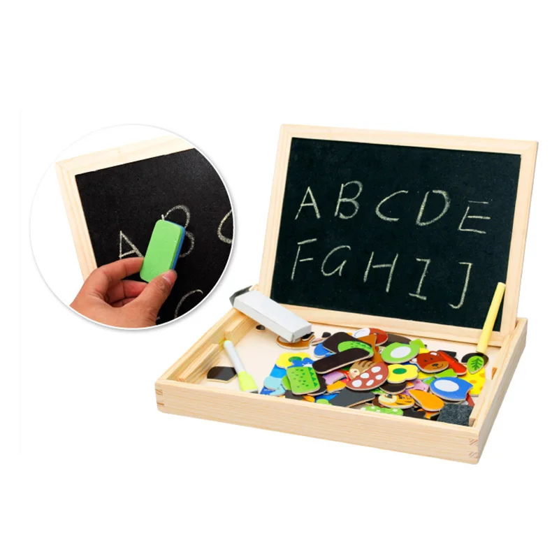 Детские пазлы мольберт доска для рисования обучающая магнитная головоломка