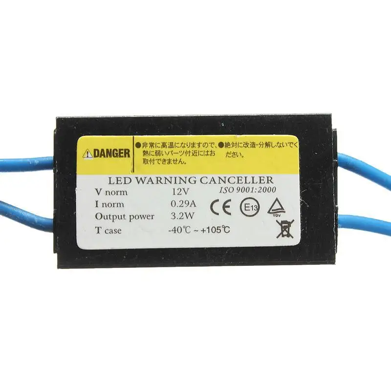 2 шт./компл. T10 W5W BA9S светодиодный декодер Предупреждение CAN шина с компенсатором