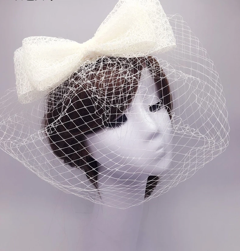 Винтаж черные свадебные Шапки и Fascinators Чистая Лук Свадебные вечерние подарок для Для женщин свадебные аксессуары