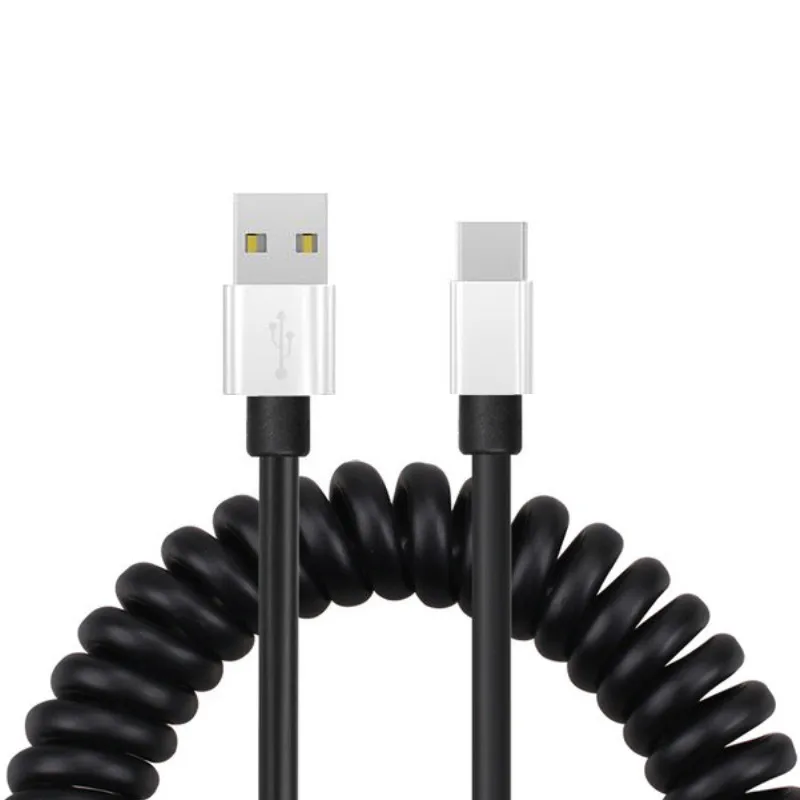 Автомобильное зарядное устройство usb типа C с пружиной QC 3,0 быстрое зарядное устройство для samsung galaxy A9 A50 A5 S9 Bluboo S8 Plus для P20 lite mate 20