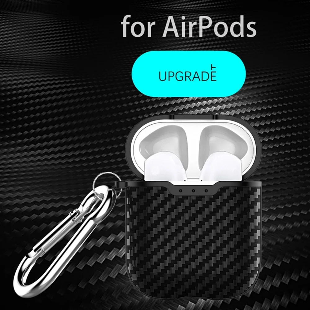 Пылезащитный чехол для гарнитуры для Apple, гарнитура для airpods, чехол, кожный чехол, настоящие чехлы из углеродного волокна ультратонкий протектор для AirPod