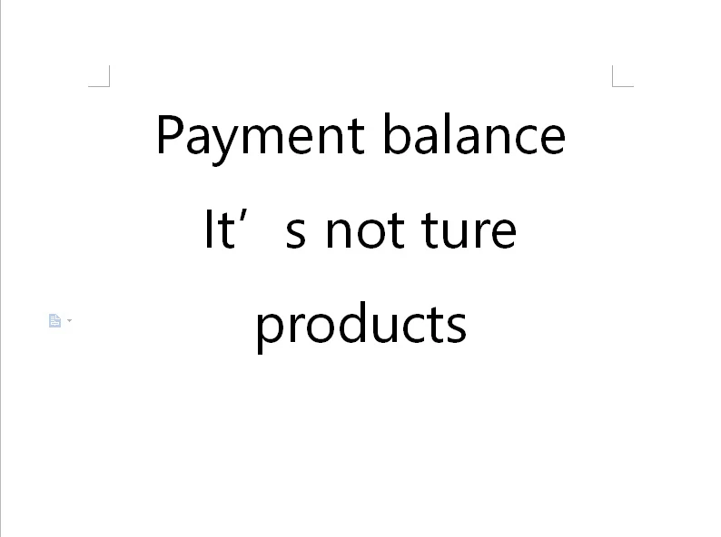This link for Payment Balance of products price and Freight It's not ture products Please note before placing the order