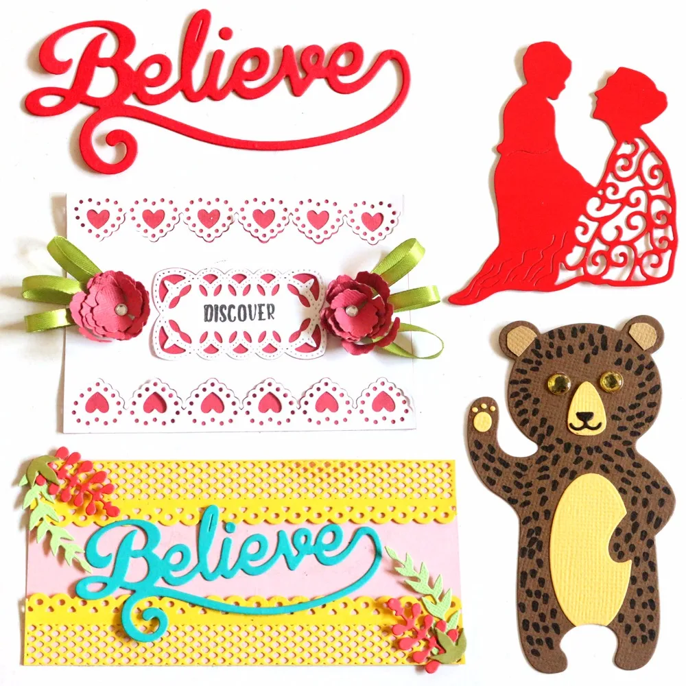 

AZSG Metal Cutting Dies Affection element Seal for DIY Scrapbooking Photo Album Card Making DIY Decoration Supply