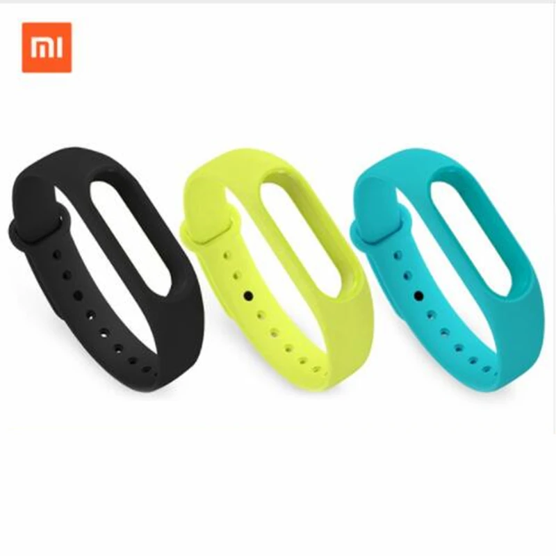 Оригинальный Цветной силиконовый сменный ремешок для браслета Xiaomi Mi band 2