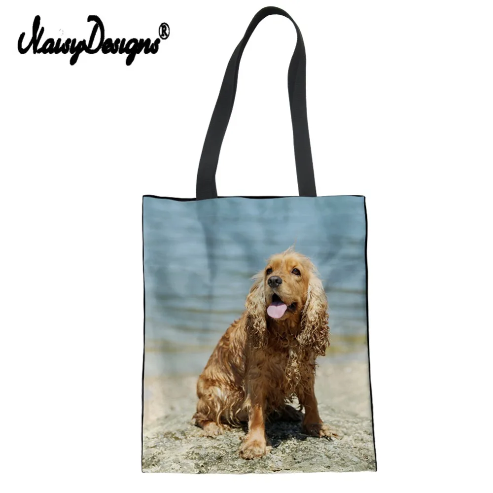 Сумка через плечо Cocker Spaniel многоразовая для студентов|Хозяйственные сумки| |