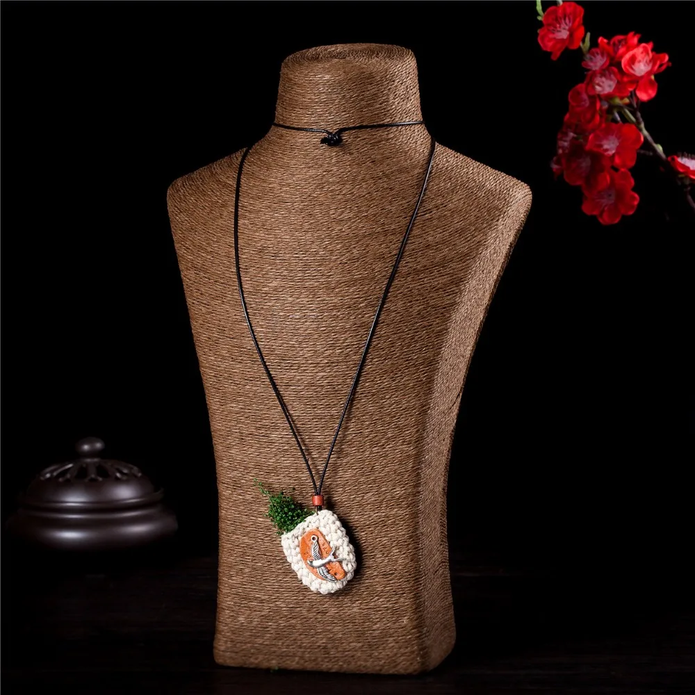 Женские украшения ручной работы шерстяные ожерелья и кулоны мода летящая птица