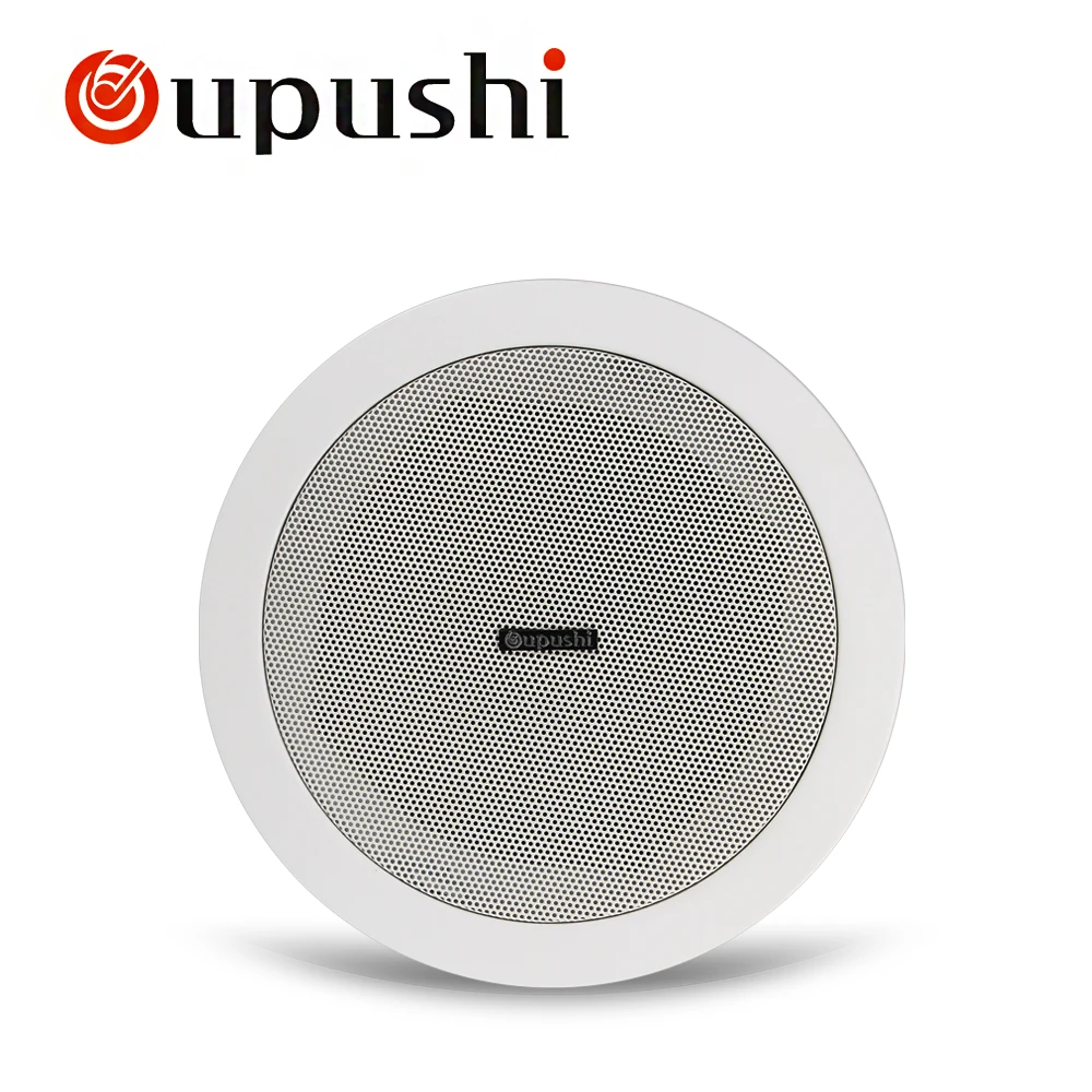 Уличный потолочный динамик OUPUSHI CE99D 4 5 дюйма 6 Вт белый для домашнего ресторана