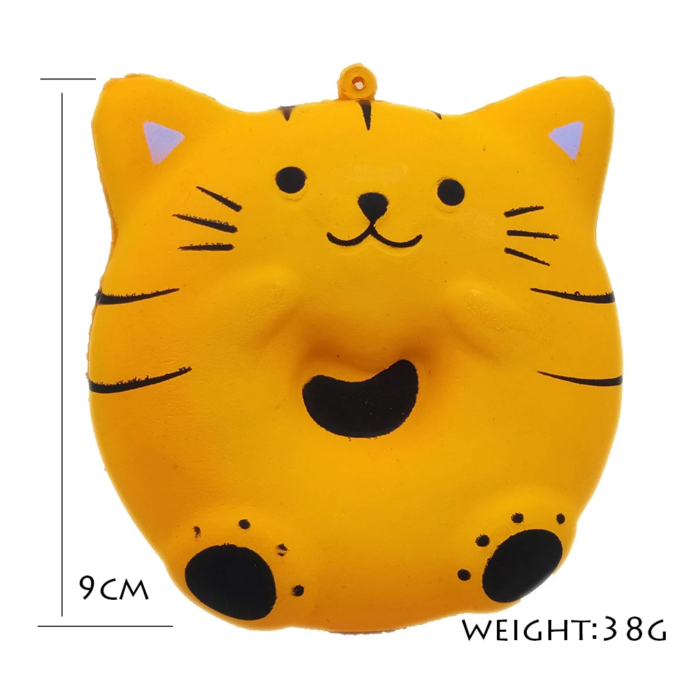 Kawaii Squishe Jumbo Сжимаемый пончик Антистресс игрушка сжимаемая медленно