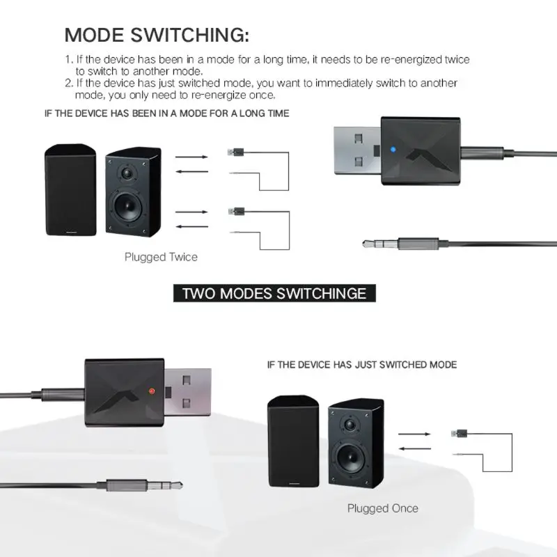 2in1 USB Беспроводной Bluetooth передатчик приемник стерео аудио Музыка адаптер с 3 5 мм