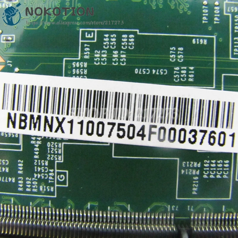 NOKOTION новая материнская плата ПК для Acer aspire E5 771 771G основная SR23W I7 5500U DA0ZYWMB6E0 NBMNX11007 NB.