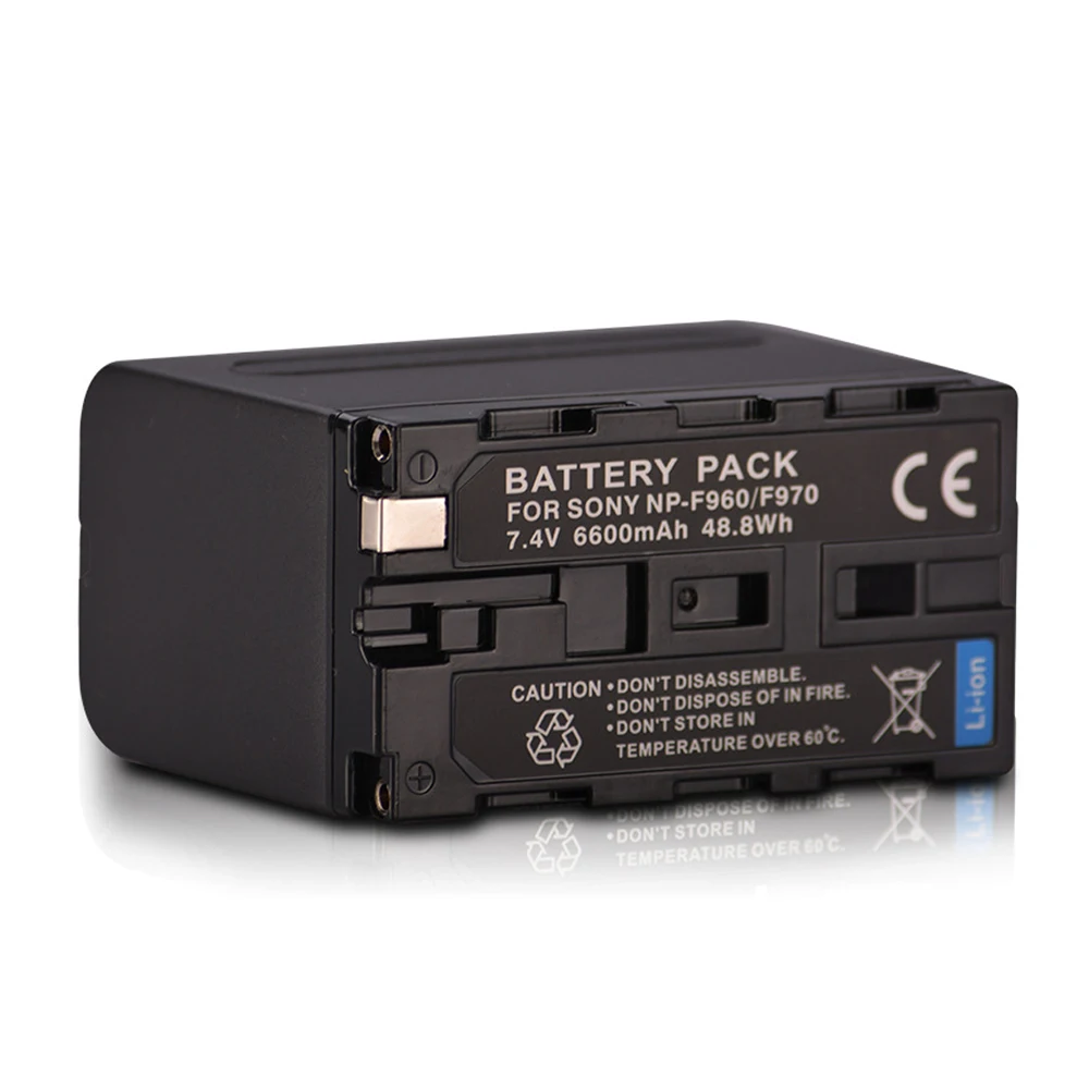 High Quality 7.4V 6600mAh NP-F960 Camera Digital Battery For Sony NP-F970 F550 F770 | Электроника