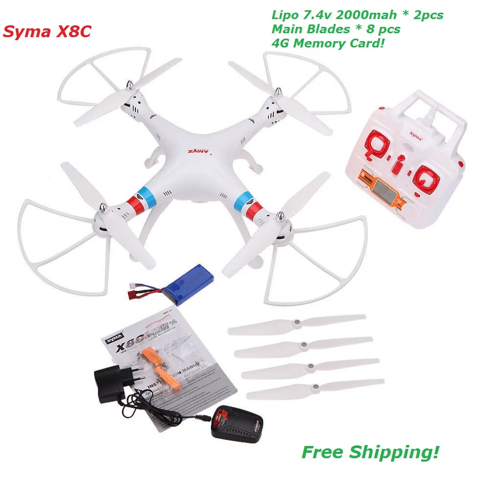 SYMA X8C X8 2.4 Г 4CH 6 Оси Профессиональный RC Drone Мультикоптер с 2 МЕГАПИКСЕЛЬНАЯ