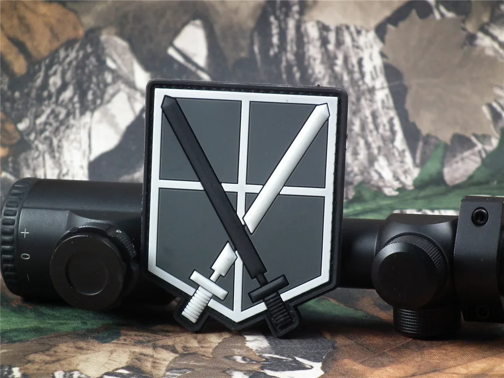 Attack on Titan to investigate the onslaught of giant Corps PVC Velcro armband disposable |