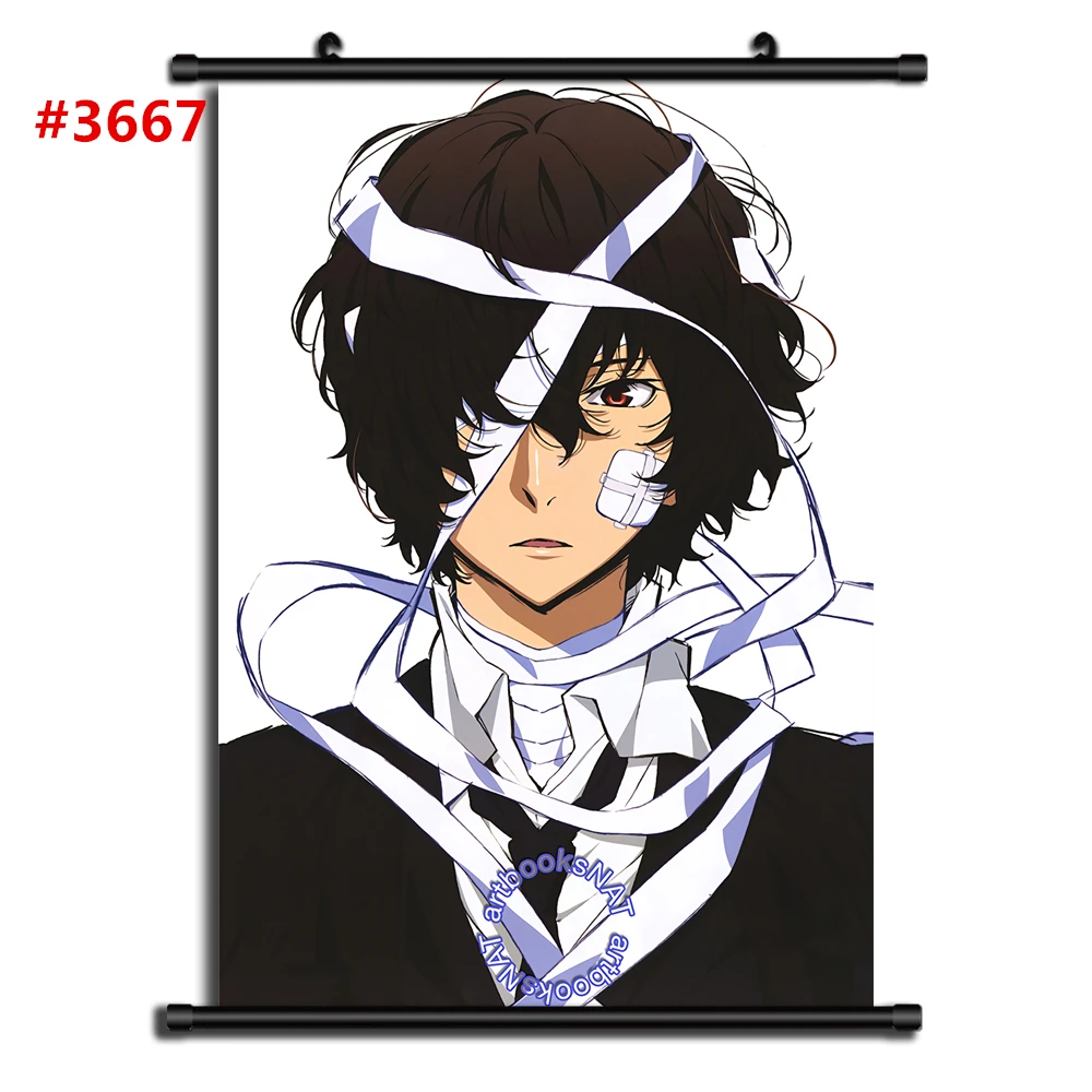 3667 Bungou бродячие собаки Аниме Манга настенный плакат свиток домашнее украшение Стены Искусства - Цвет: 3667