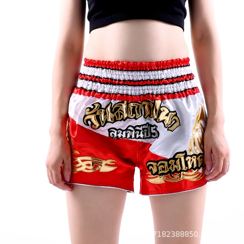 Мужские и женские боксерские шорты Mma Муай Тай кикбоксинг мужские детские фитнес