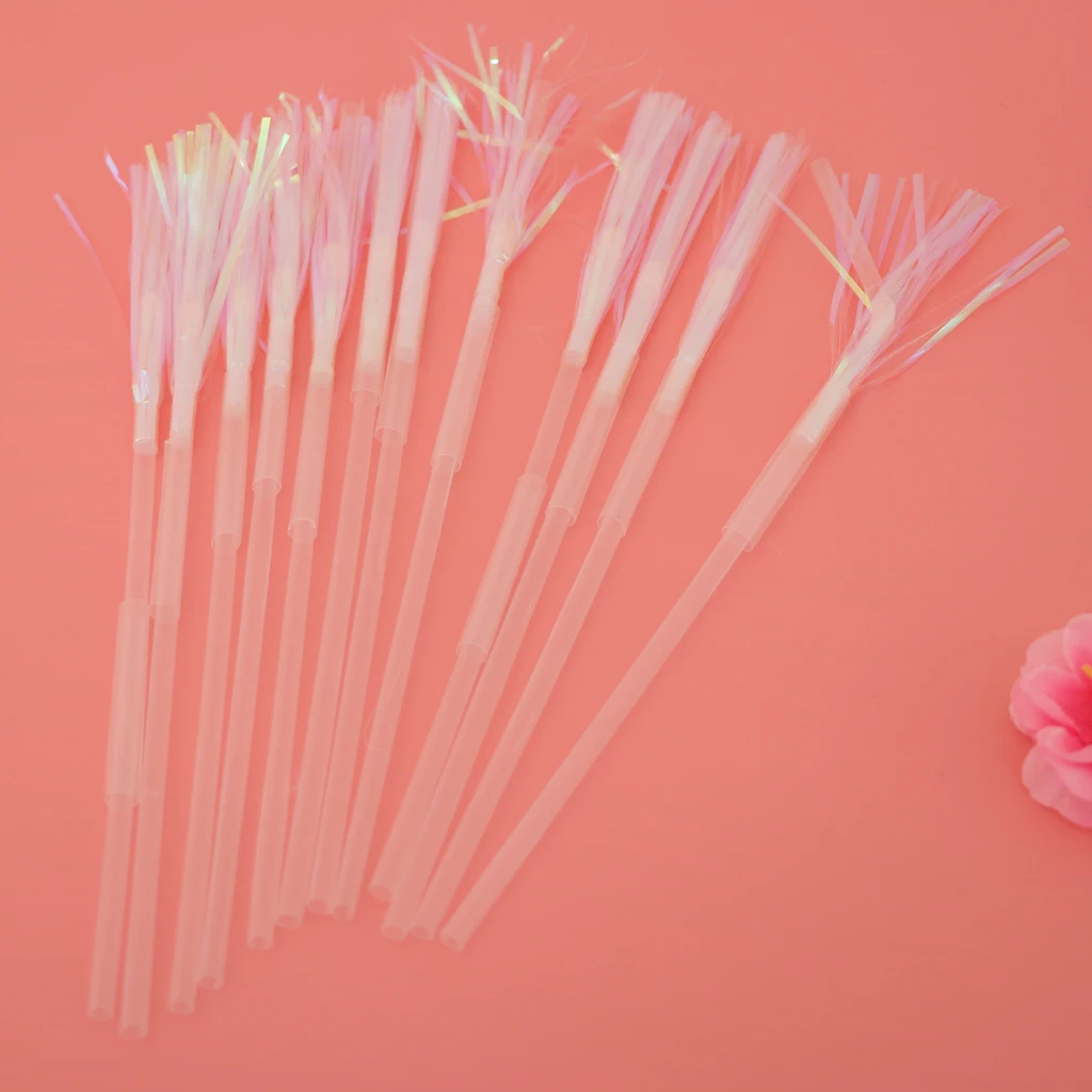 12 шт. фейерверк одноразовые питьевые соломки креативные красочные Радуга