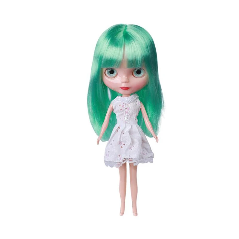 31 см, кукла Nude Blyth, модное платье, шарнирные куклы, BJD для девочек, цветные волосы, сделай сам, макияж, куклы, игрушки для девочек 1/6, игрушки DIY