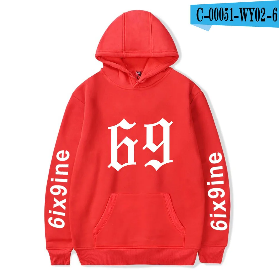 69 6ix9ine мультяшная толстовка мужская толстовка с капюшоном Рэпер Хип Хоп Уличная одежда свитшоты скейтборд Мужская/Женская забавная одежда - Цвет: 012