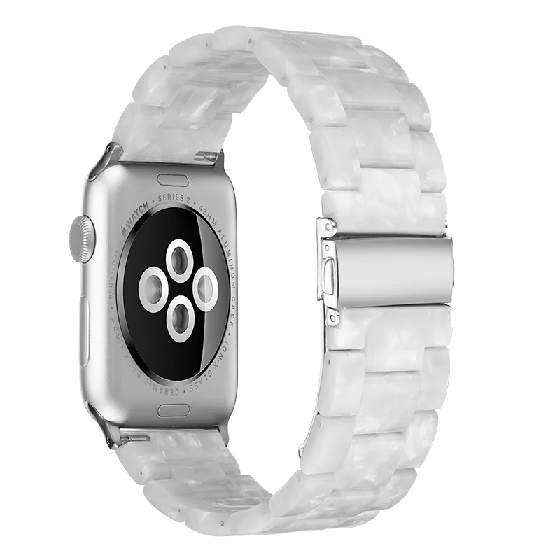 38/40/42/44 мм ремешок для Apple Watch Модный повседневный браслет серии 3 2 1 iWatch полимерный