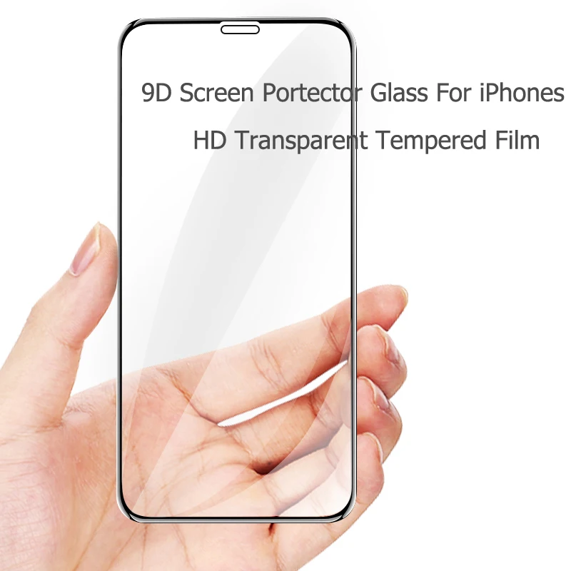 AFY 9H Полное покрытие экрана протектор для iPhone 8 7 6 6s Plus стекло X XS MAX XR Закаленное
