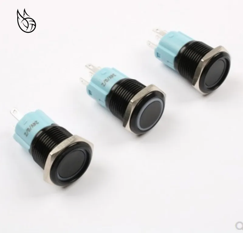 16 мм алюминиевый черный корпус водонепроницаемый пресс силовой металлический