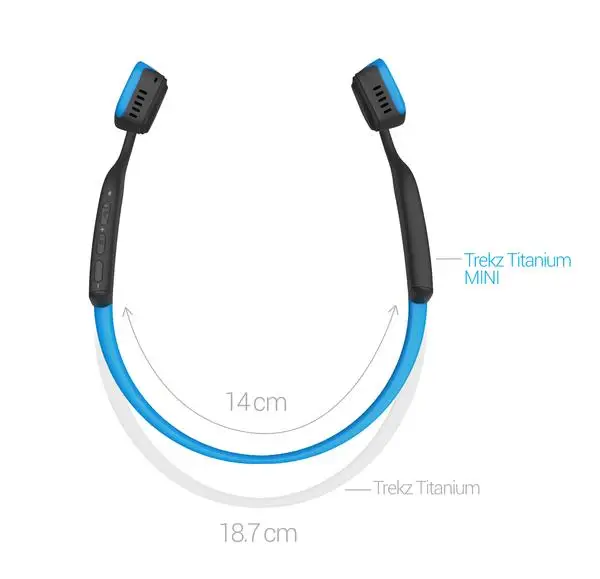 Беспроводные стереонаушники Trekz из титана с костной проводимостью Bluetooth