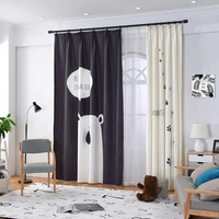 1pc home decoration nordic style curtains for living room children bedroom cute cartoon printed 12 6m accept customized