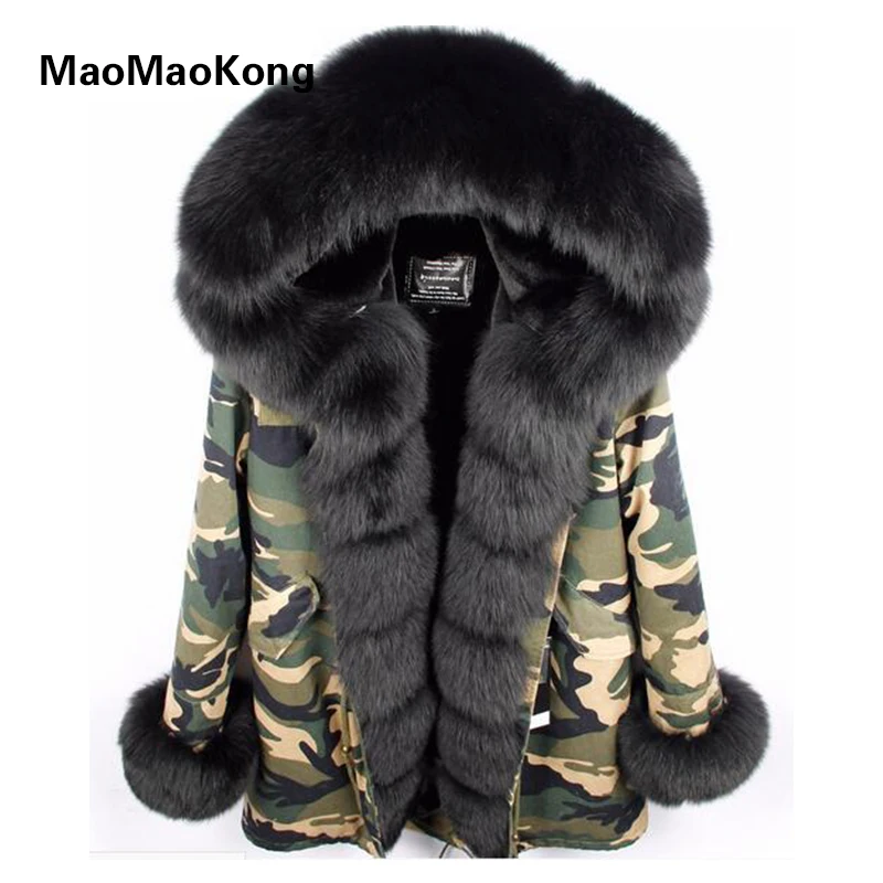 MAOMAOKONG камуфляжная зимняя куртка женская верхняя одежда толстые парки